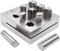 The Beadsmith Steel Disc Cutter Set Includes 4 Punches & Die. Tool for Cutting Corners from: 1/4", 1/2" & 1" Curves & 3/16" x 3/4" Oval Slot Punch. Use Soft Metal Sheet up to 20-24 Gauge & Thinner